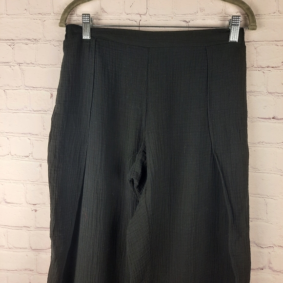 Allison Joy Black Split Side Casual Pants - Picture 6 of 12